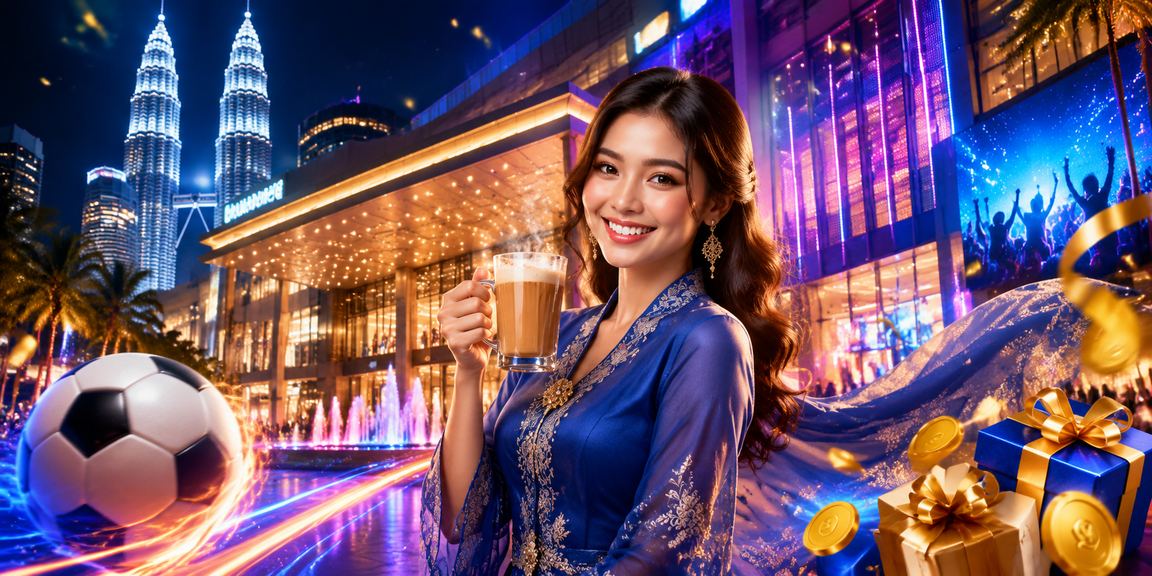 Pengguna membuat pertaruhan kasino dan sukan ntc33 di Kuala Lumpur dengan pakaian baju kurung